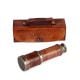 Handcrafted Brass Telescope with Leather Vintage Finish